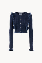 Cardigan con ruches