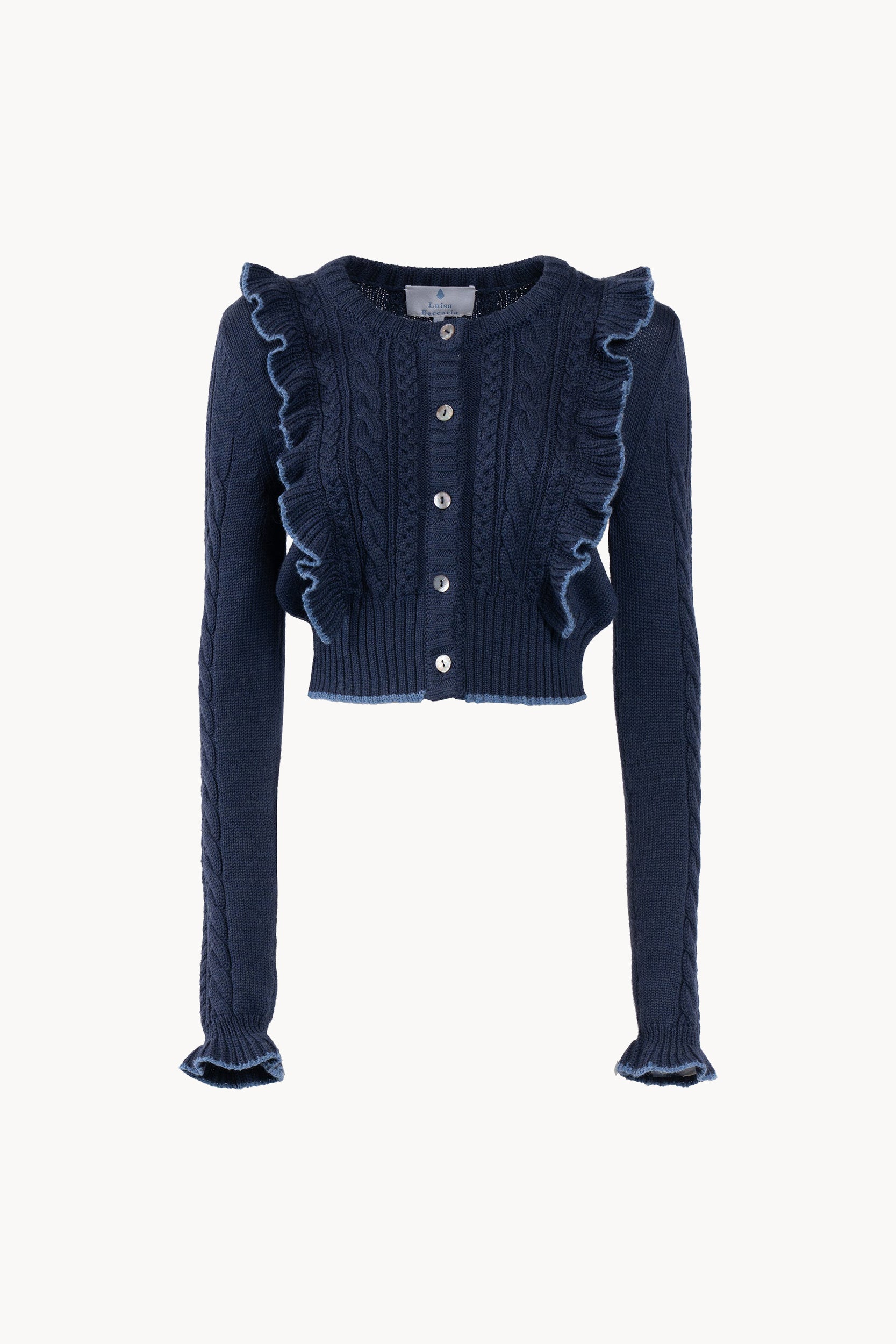 Cardigan con ruches
