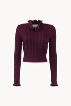 Maglione girocollo intrecciato