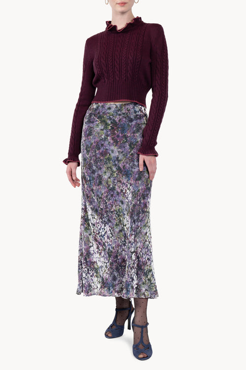 Maglione girocollo intrecciato