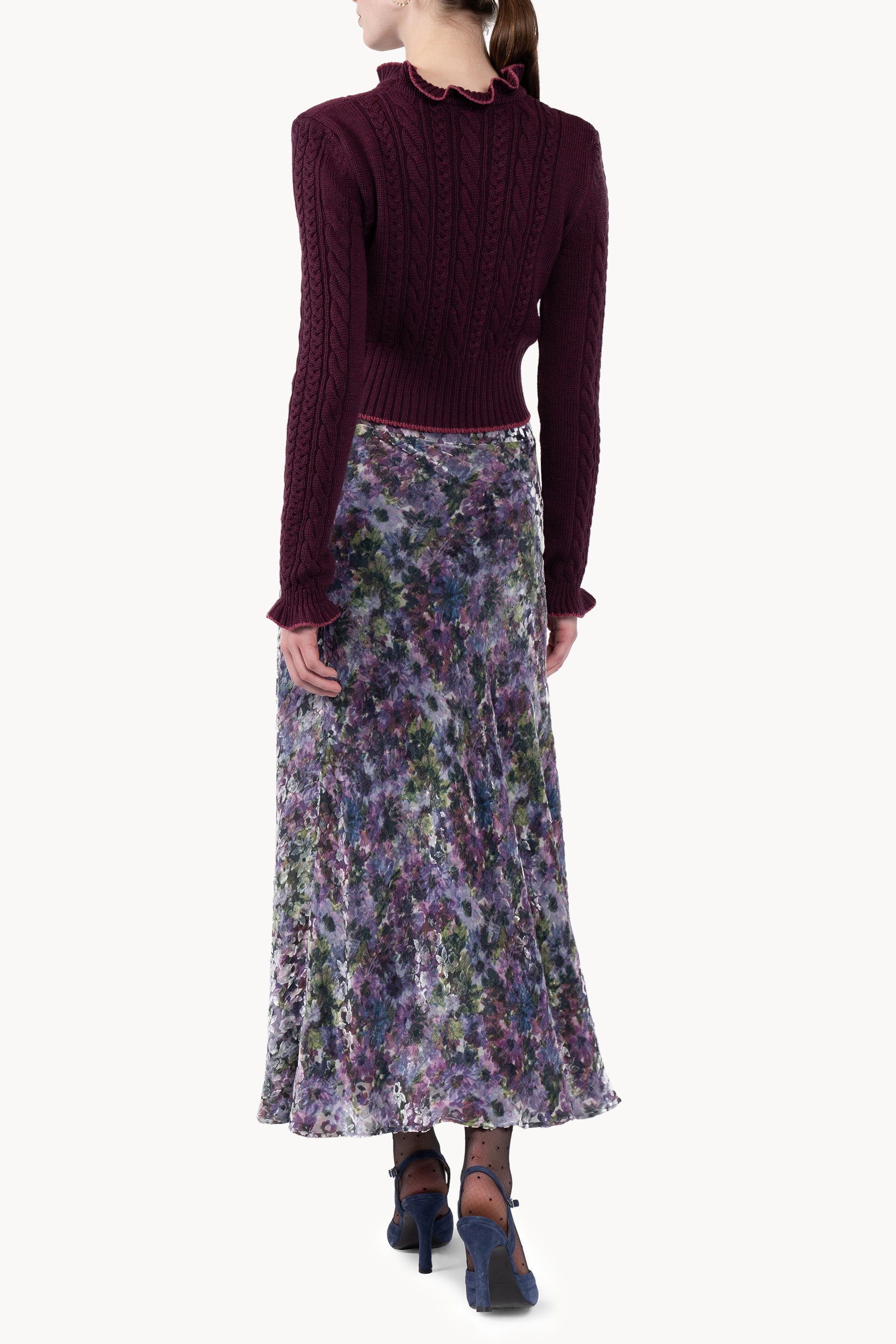 Maglione girocollo intrecciato