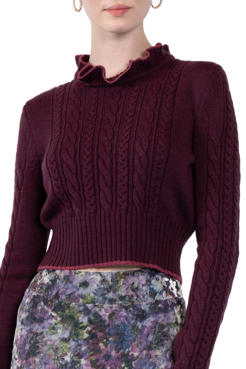 Braided Crewneck Sweater