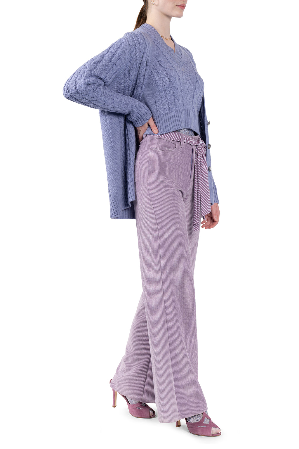 Cardigan intrecciato