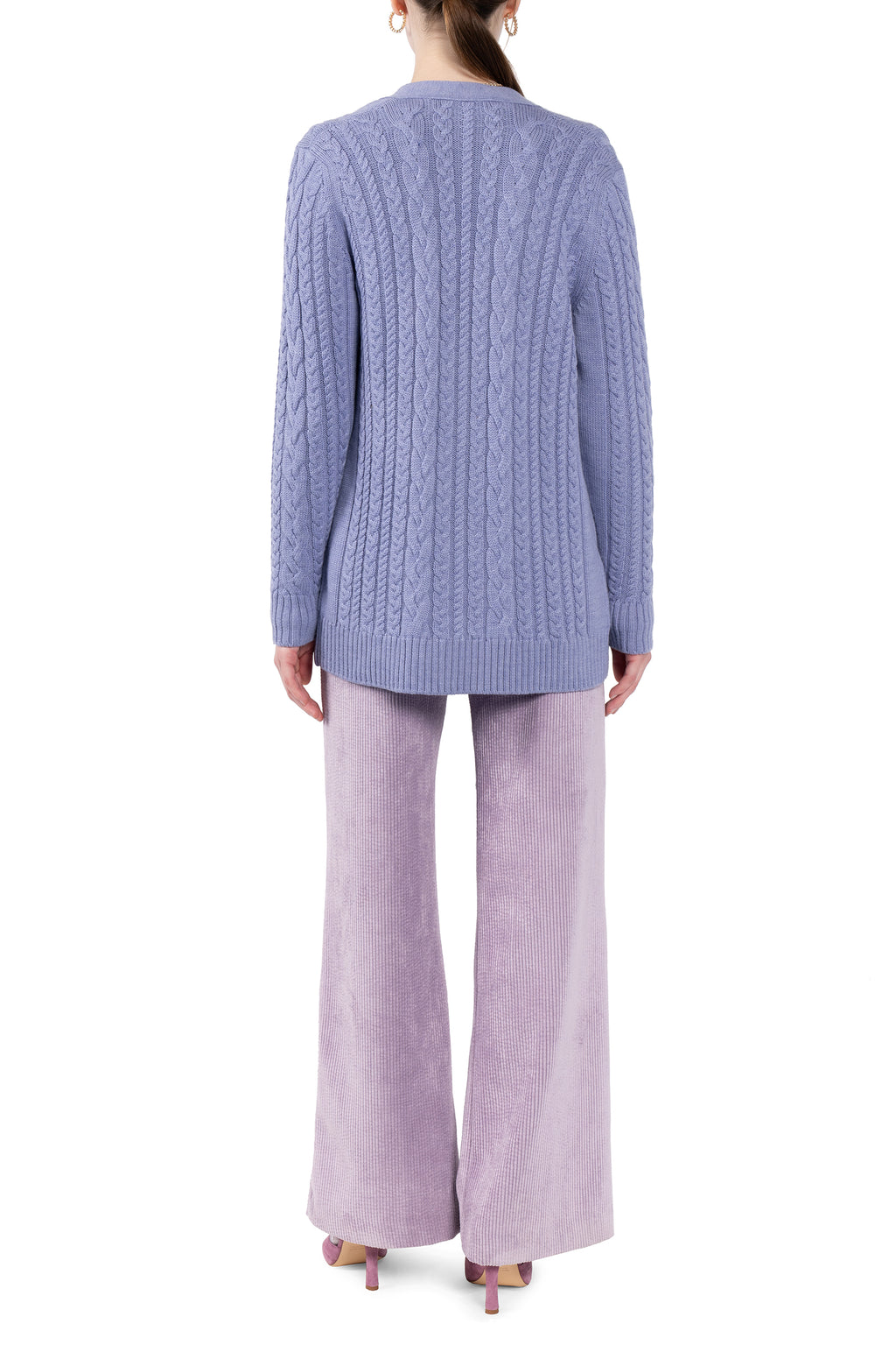 Cardigan intrecciato