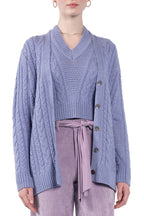 Cardigan intrecciato