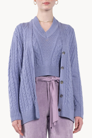 Braided cardigan