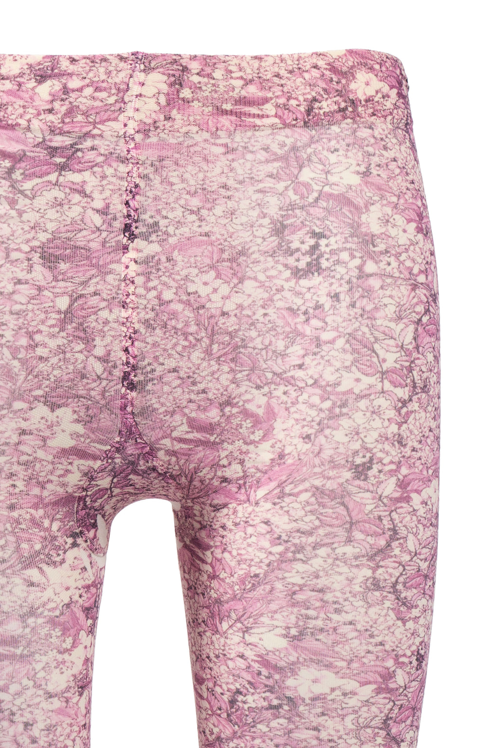 Pink Micro flowers print tights