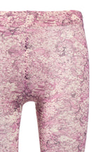 Pink Micro flowers print tights