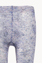 Blue Micro flowers print tights