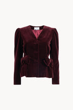 Burgundy Velvet Jacket