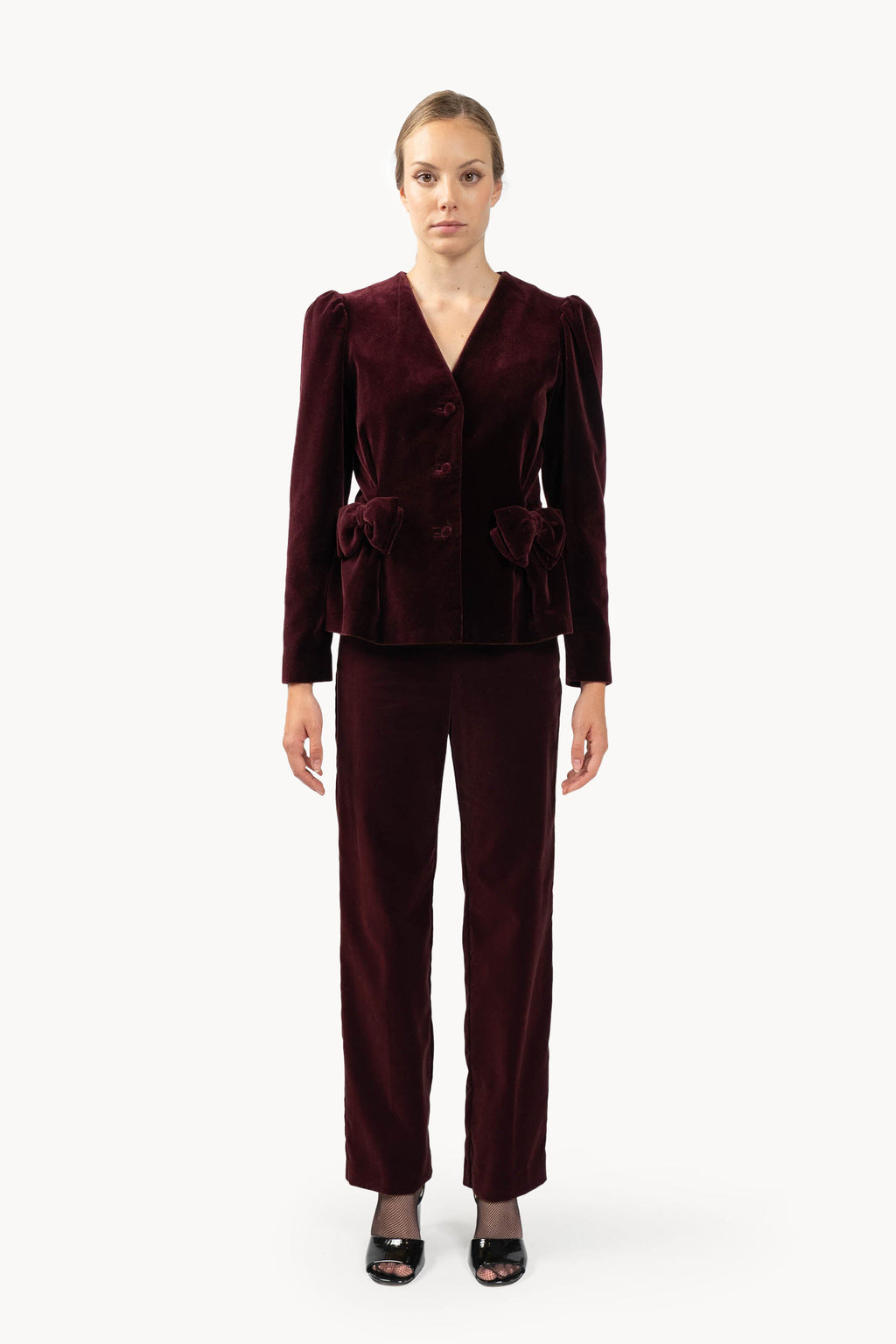 Burgundy Velvet Jacket