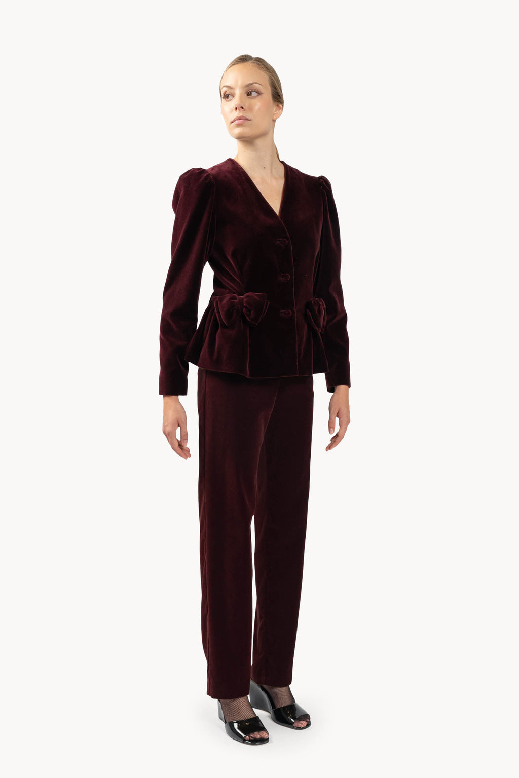 Burgundy Velvet Jacket