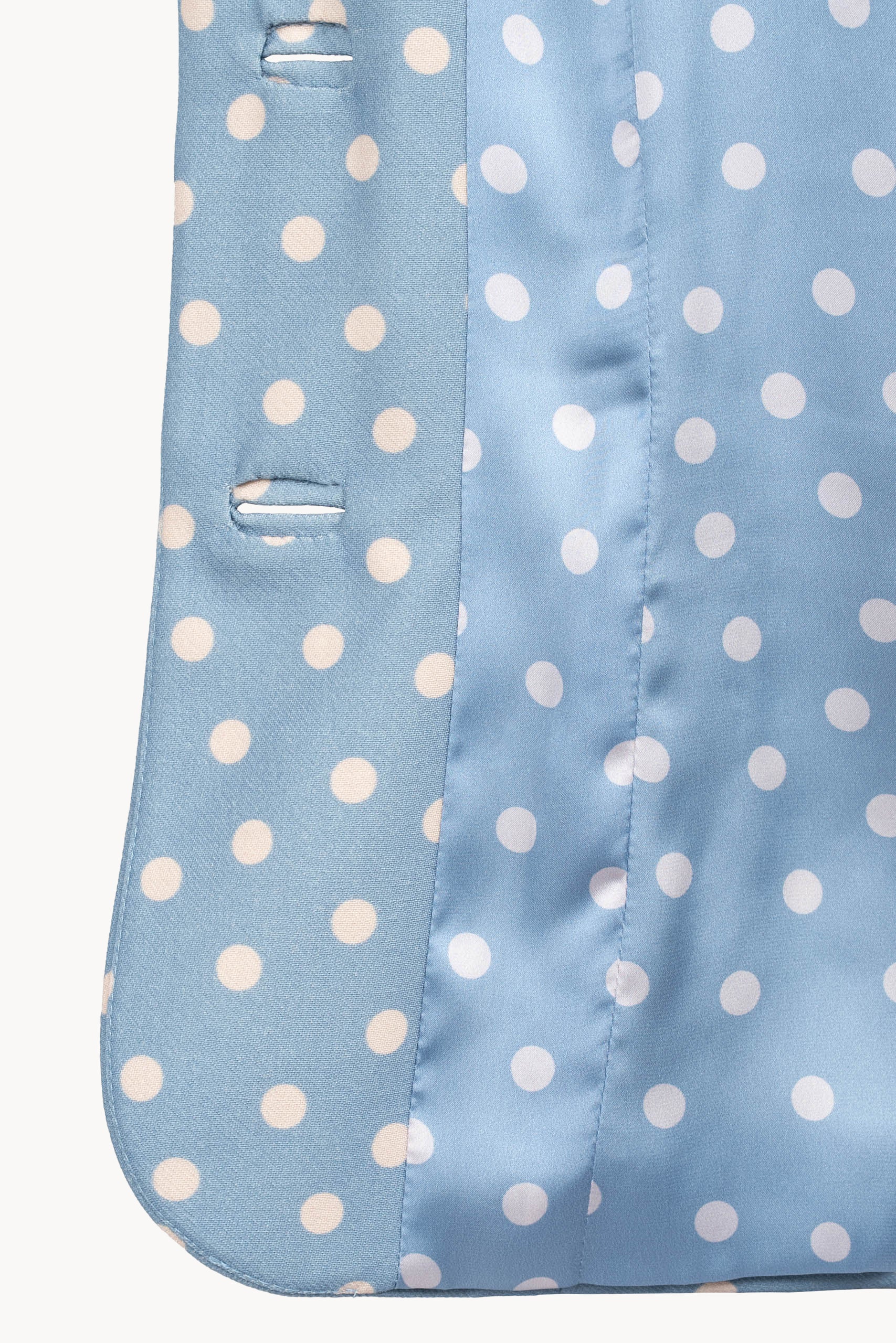Blazer a pois azzurro chiaro