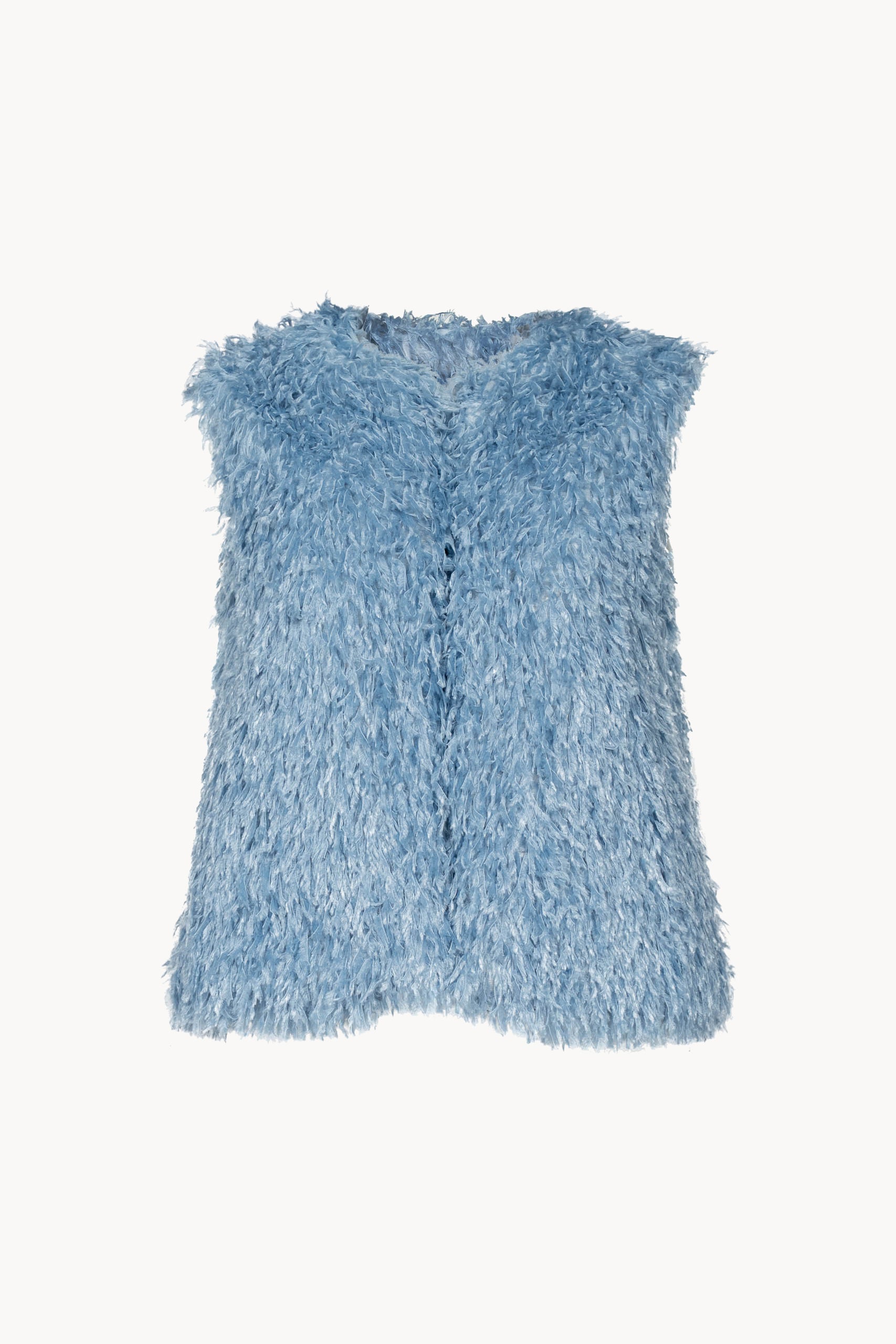 Gilet imbottito con piume