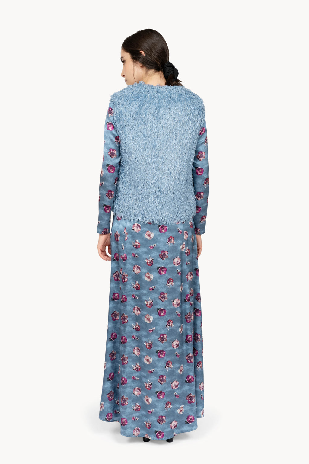 Gilet imbottito con piume