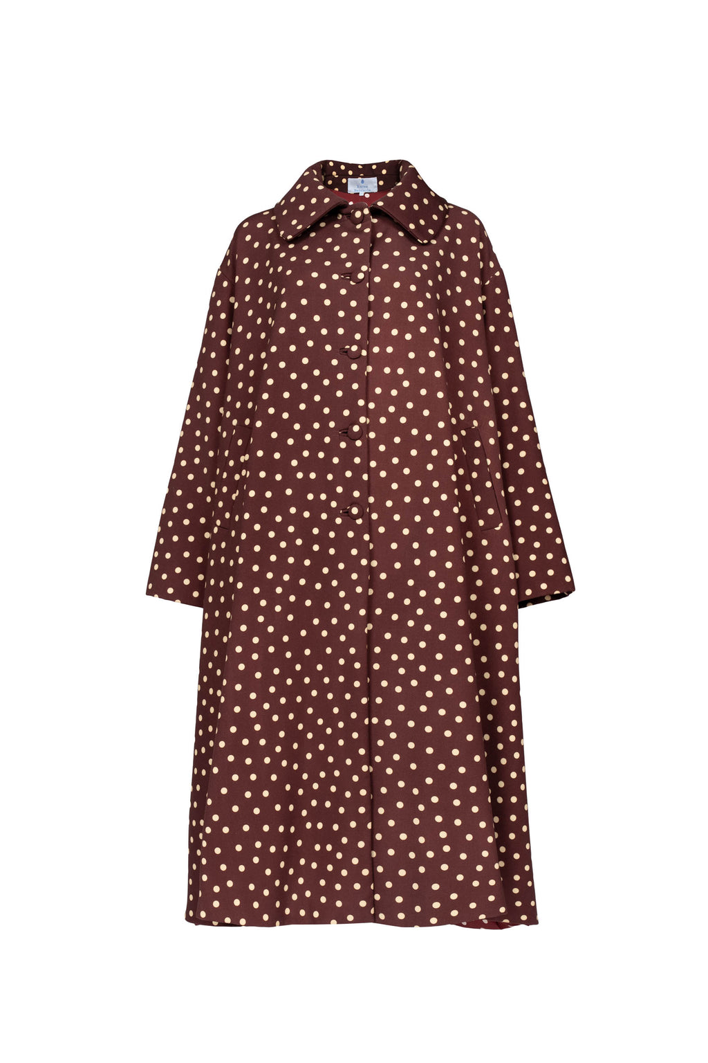 Trench Borgogna a Pois