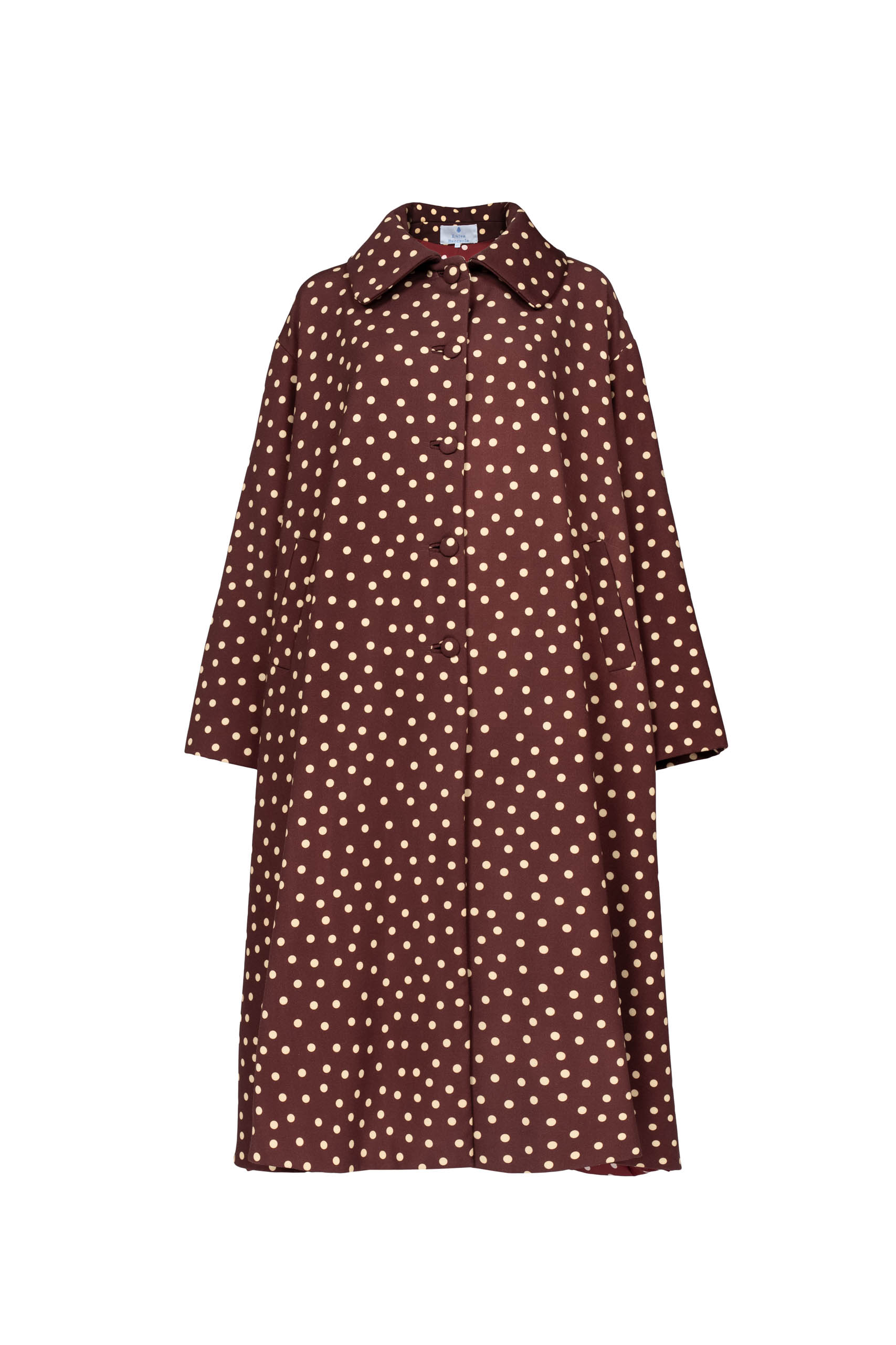 Trench Borgogna a Pois