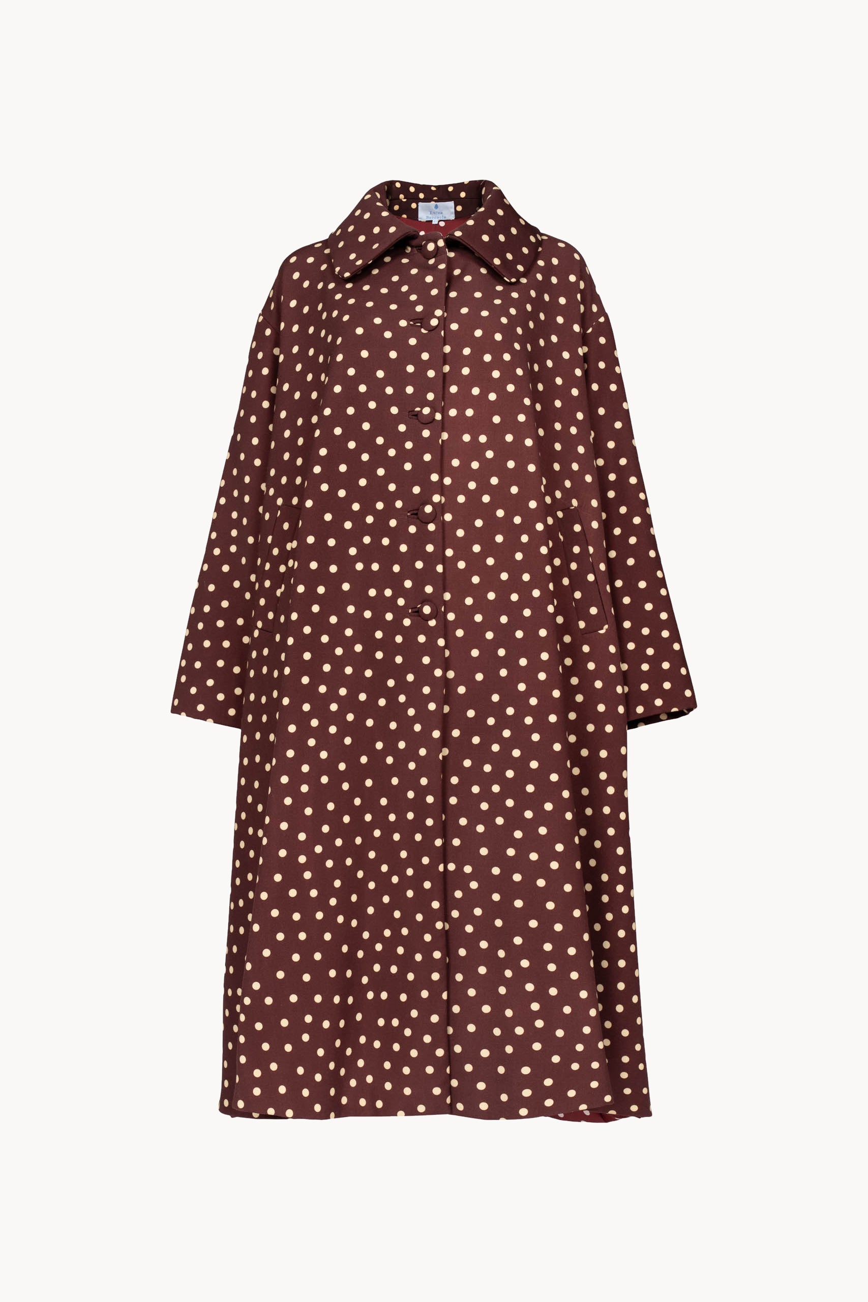Trench Borgogna a Pois