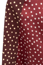 Trench Borgogna a Pois