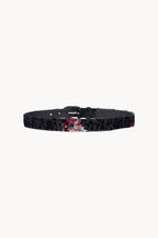 Pansy Flower Black Belt