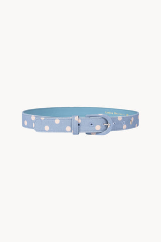 Light Blue Polka Dot Belt