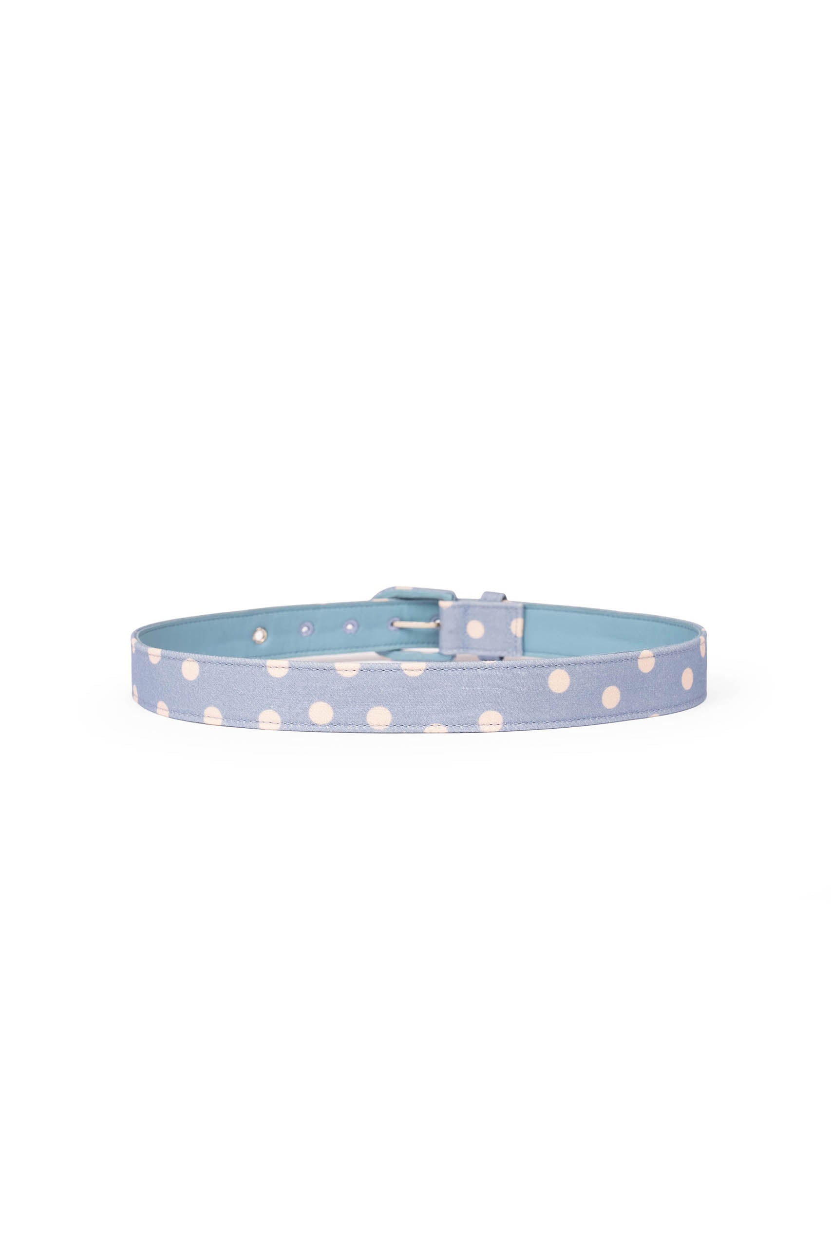Cintura a pois azzurro chiaro