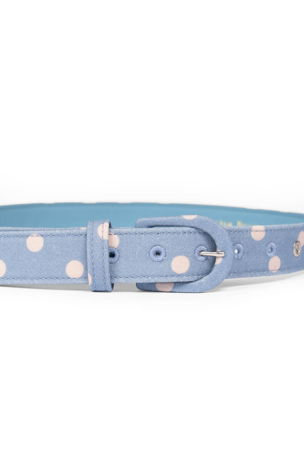Cintura a pois azzurro chiaro