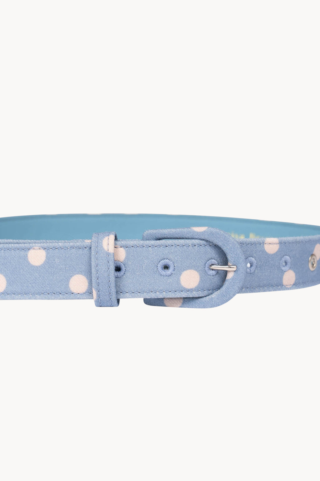 Cintura a pois azzurro chiaro