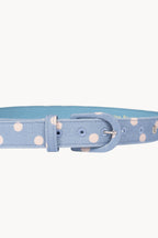 Cintura a pois azzurro chiaro