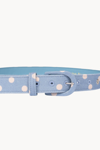 Light Blue Polka Dot Belt