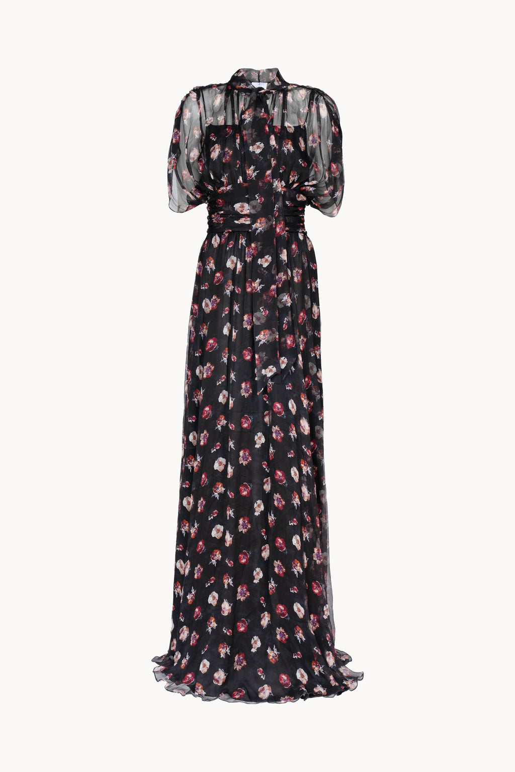 Pansy Flower Maxi Dress