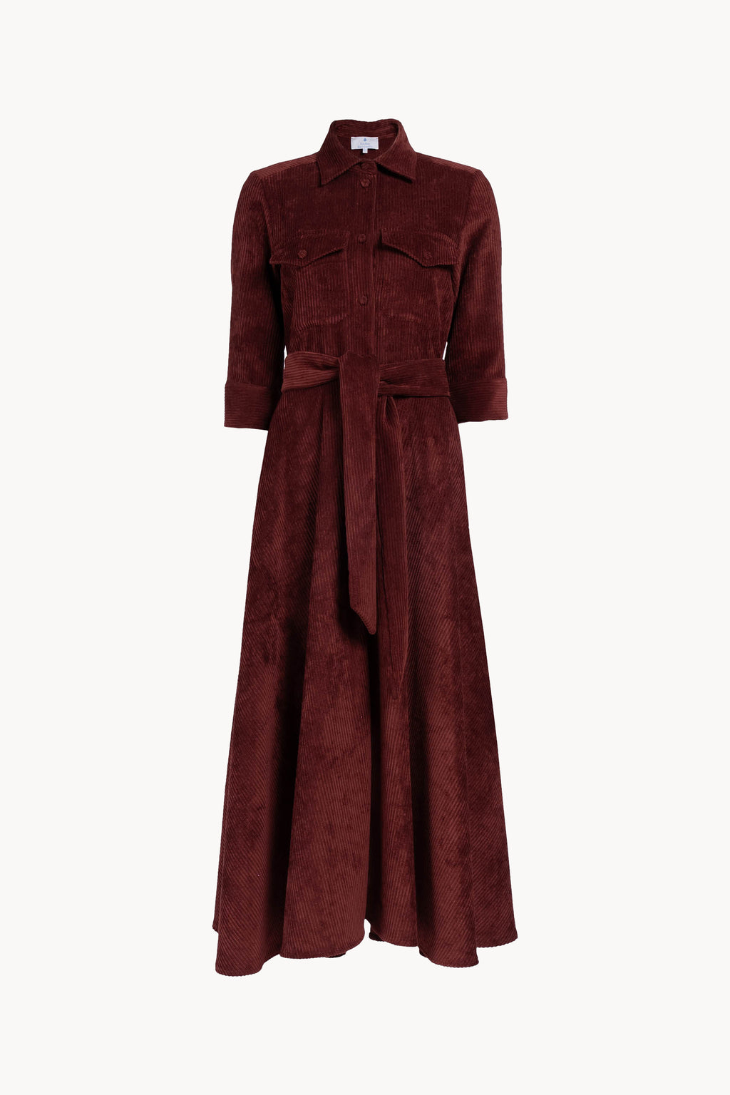 Vestito Camicia in Velluto a Coste