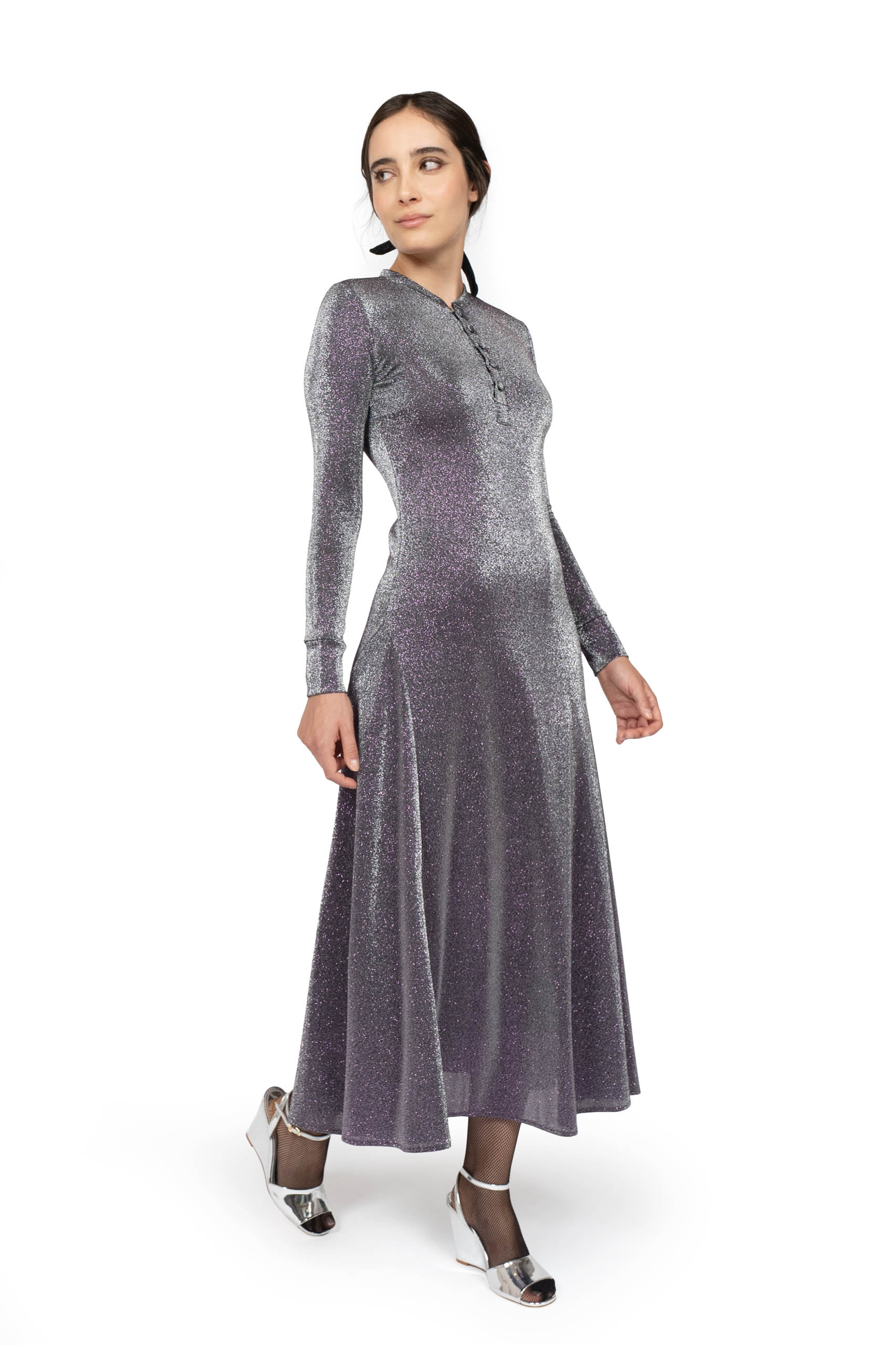 Abito in jersey lurex