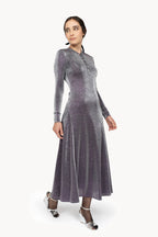 Lurex jersey dress