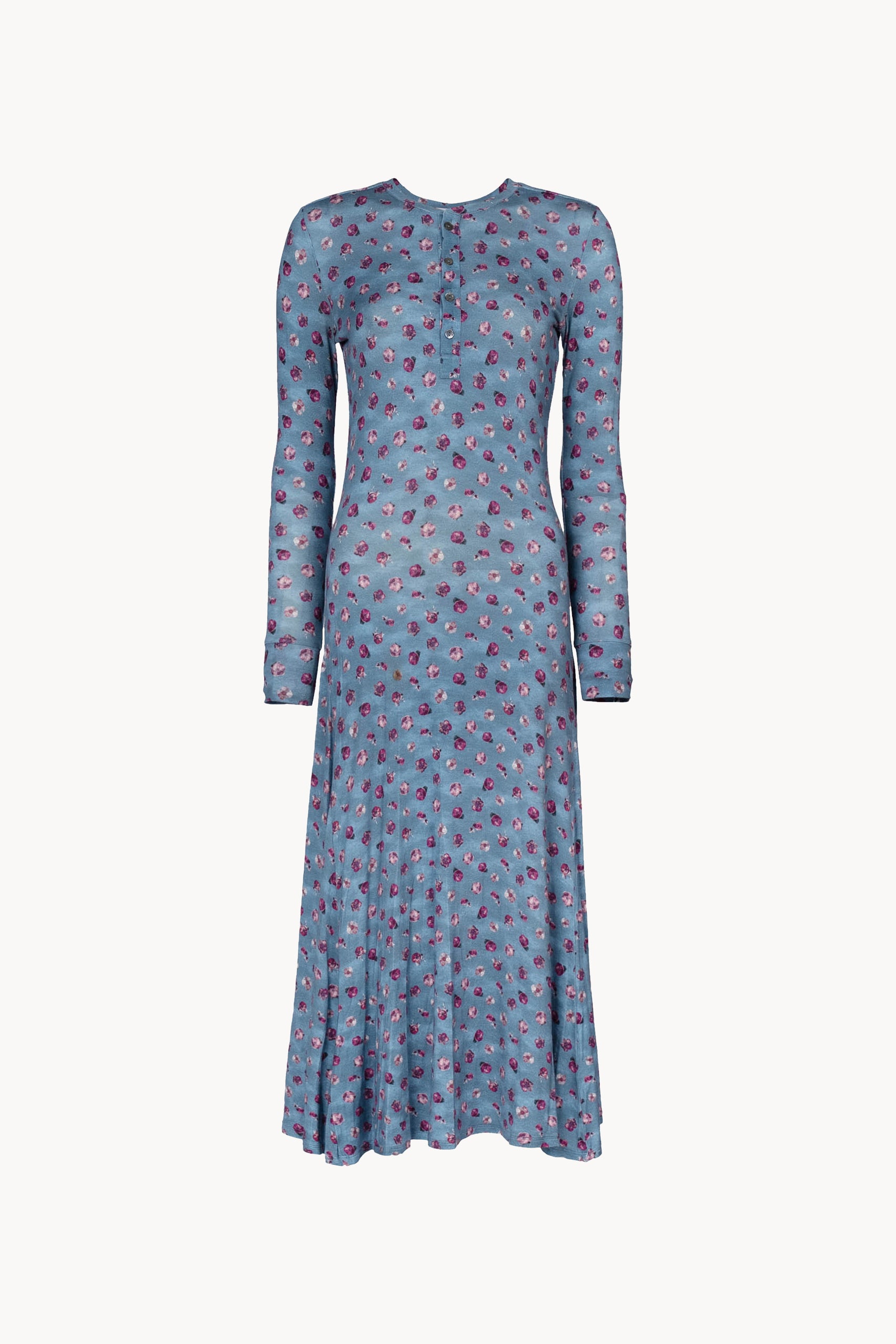 Stretch Jersey Pansy Flower Dress