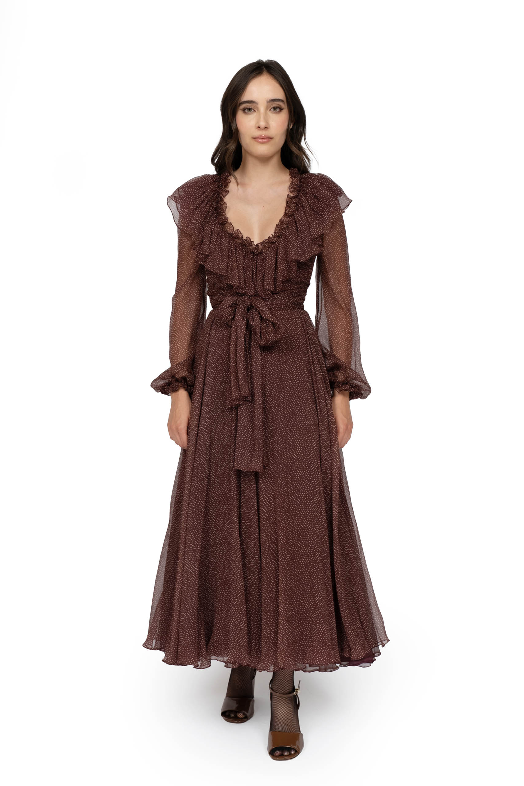 Vestito di Seta a Pois