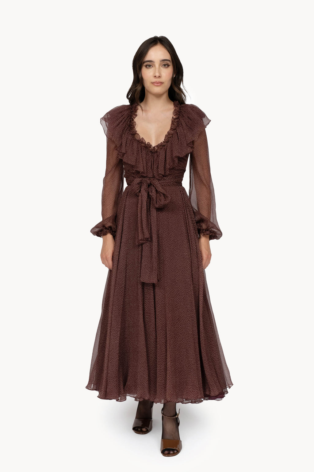 Vestito di Seta a Pois