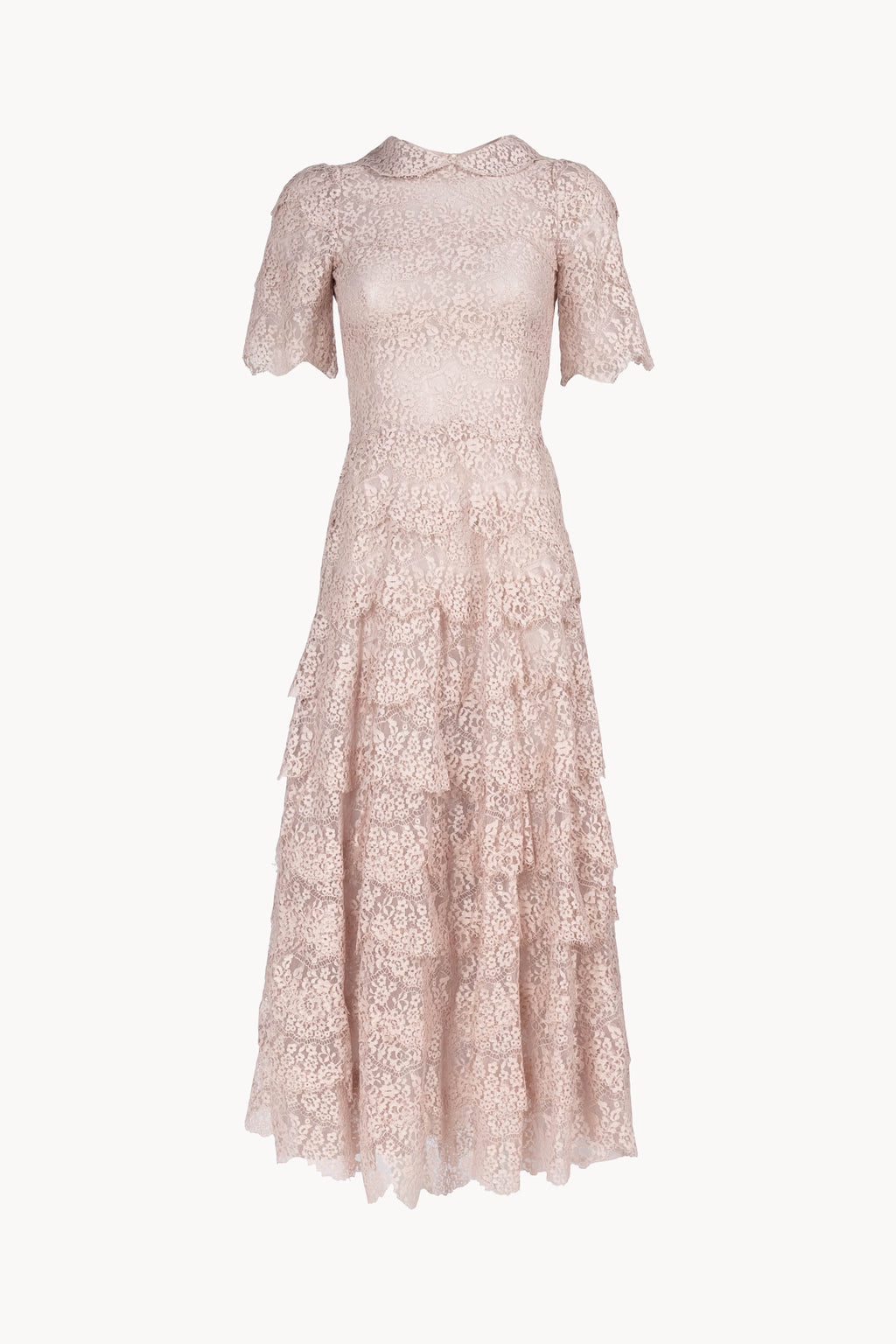 Vestito Dolly Rosa con Pizzo
