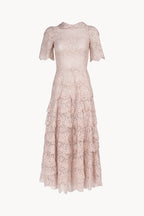 Vestito Dolly Rosa con Pizzo