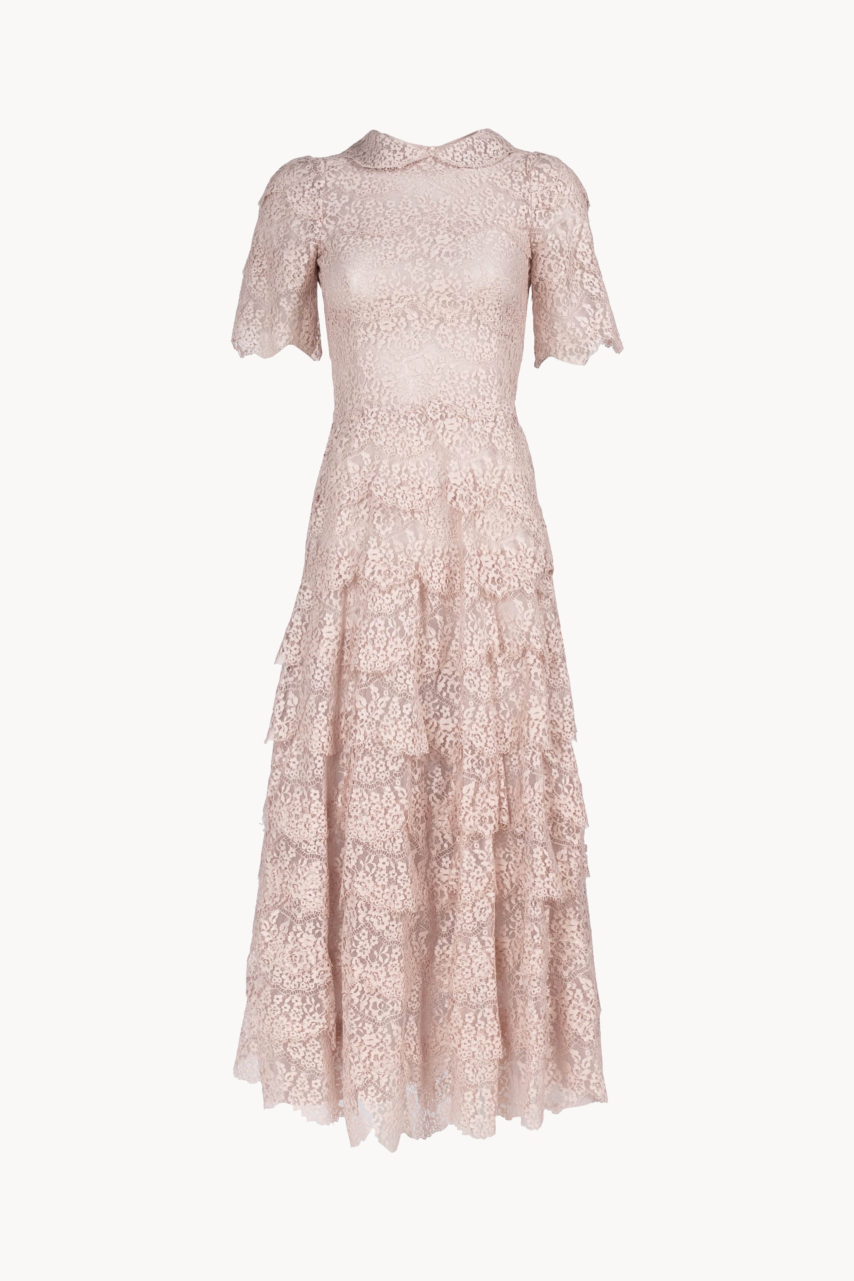 Vestito Dolly Rosa con Pizzo