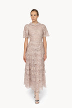 Vestito Dolly Rosa con Pizzo