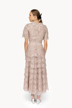 Vestito Dolly Rosa con Pizzo