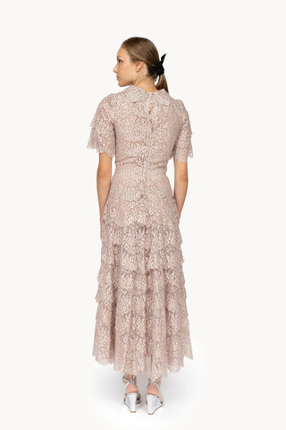 Vestito Dolly Rosa con Pizzo