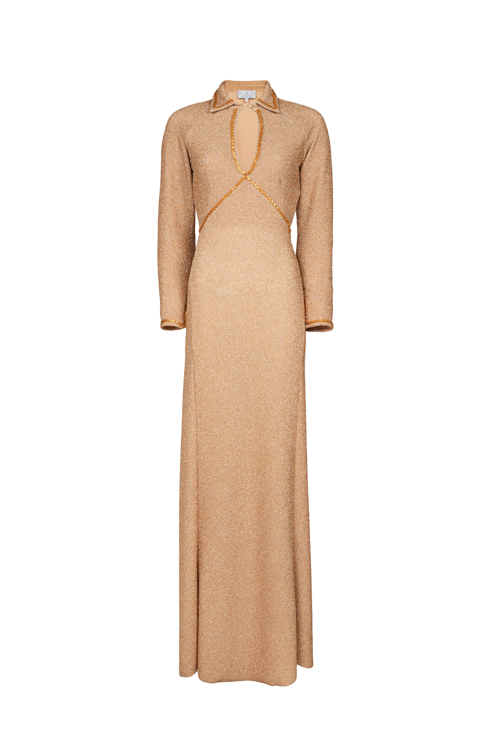 Vestito in Lurex Elasticizzato Oro
