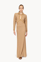 Vestito in Lurex Elasticizzato Oro