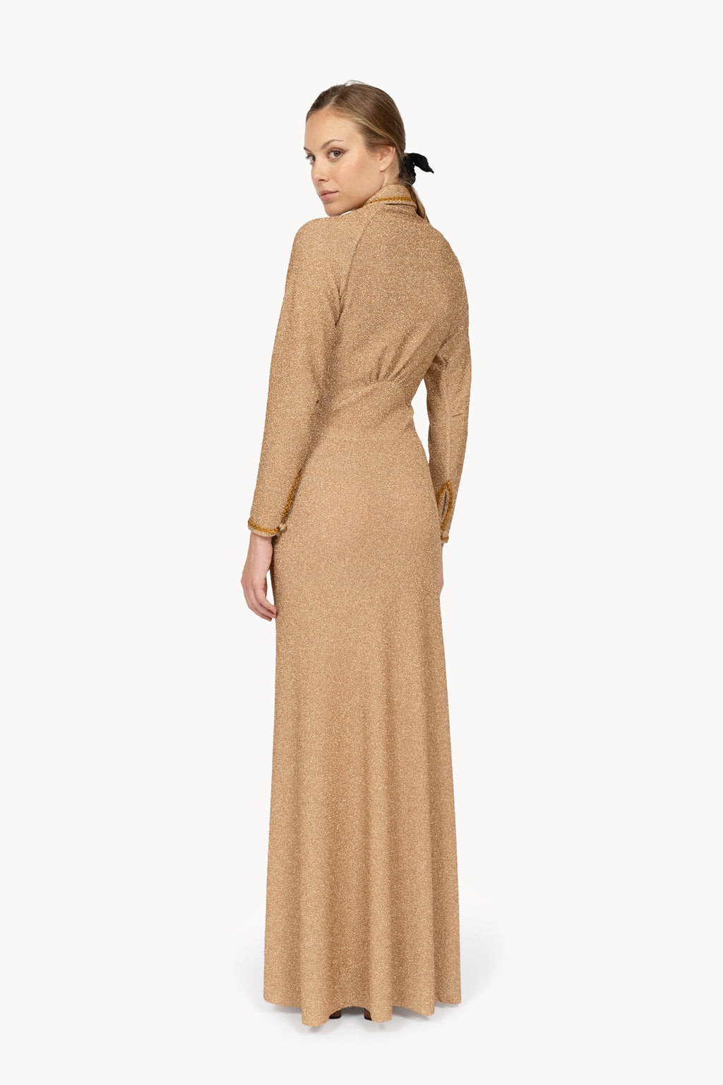 Vestito in Lurex Elasticizzato Oro