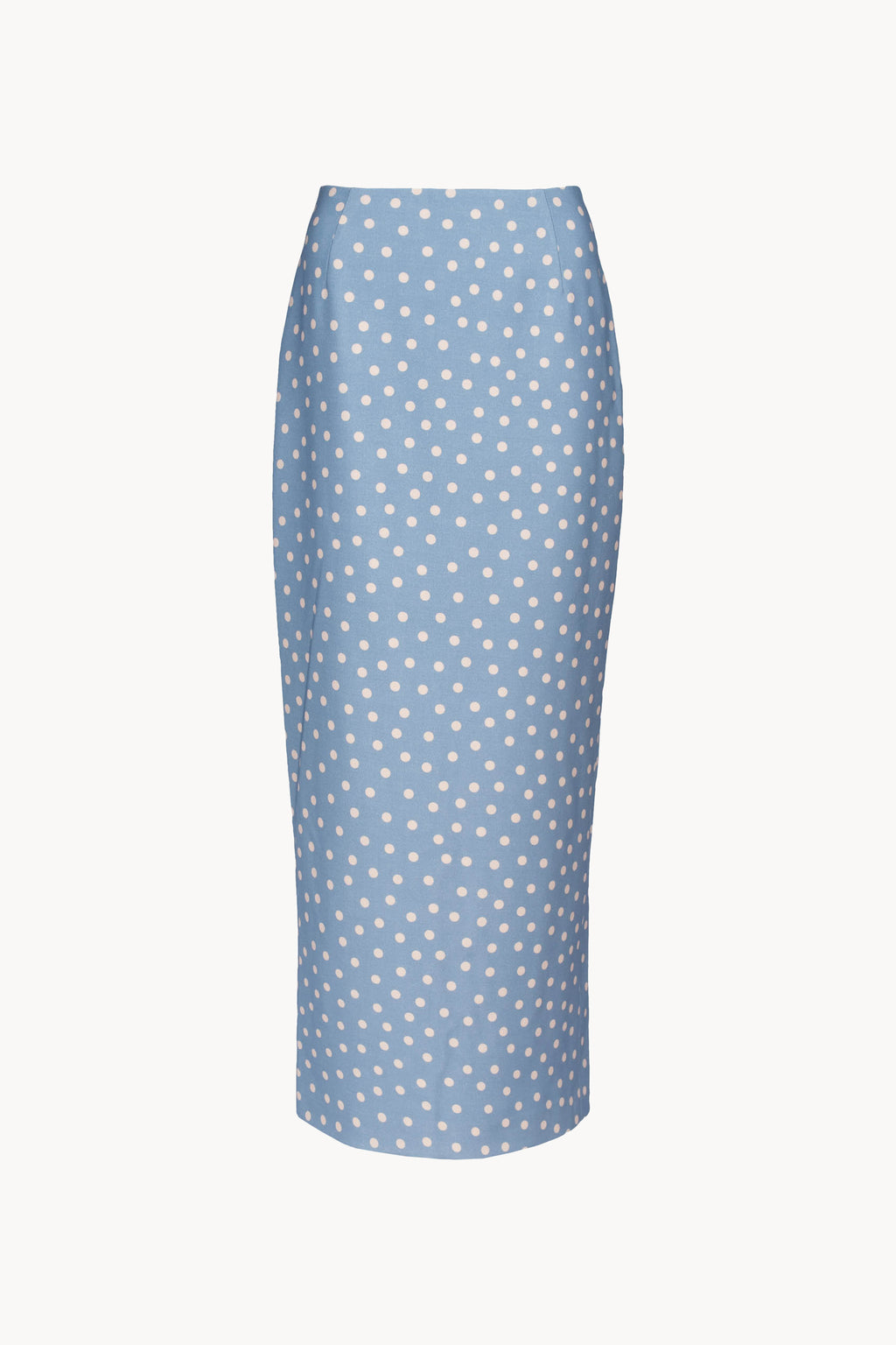 Light Blue Polka Dot Pencil Skirt