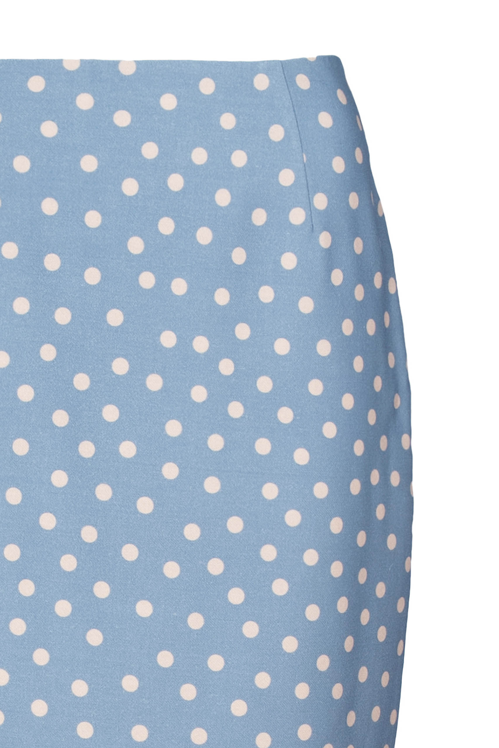 Light Blue Polka Dot Pencil Skirt – Luisa Beccaria