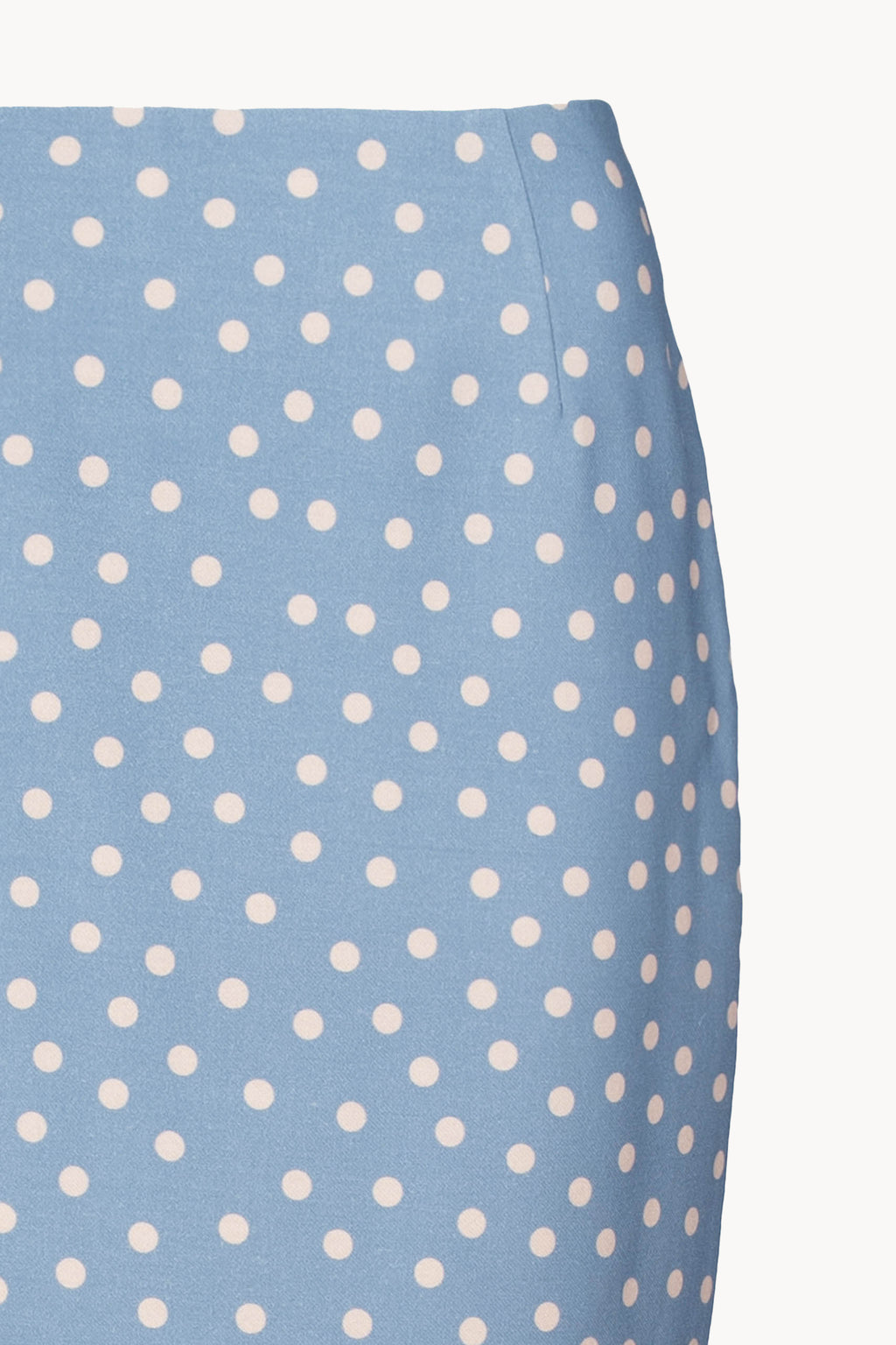 Light Blue Polka Dot Pencil Skirt