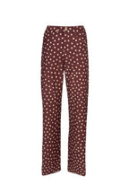 Burgundy Polka Dot Palazzo Pants